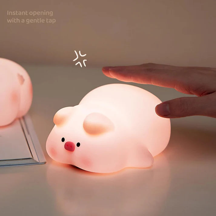 Piggy LED USB Rechargeable Lamp