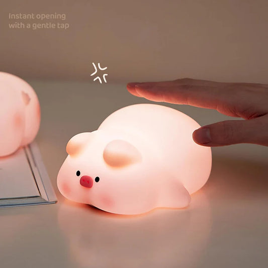Piggy LED USB Rechargeable Lamp